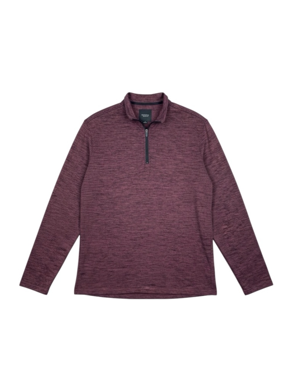 01.Algo Performance‎ 1/4 Zip Pullover Burgundy Heathered Stretch Men’s XL